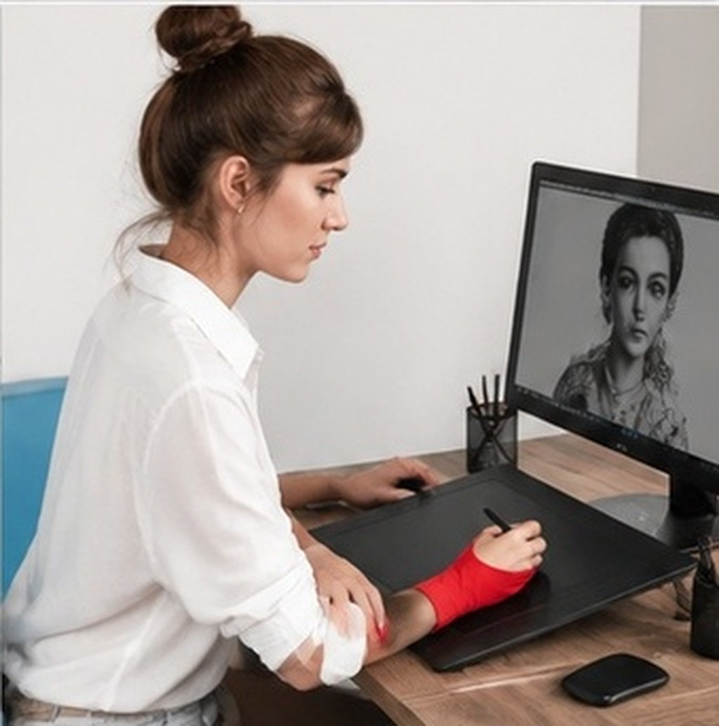 Drawing Glove Artist - 2개 세트, 드로잉용 장갑, 예술가용, 두