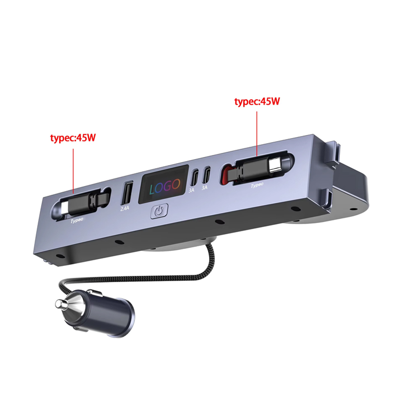 Usb Hub Type C - 멀티포트 차량용 충전기 허브, 듀얼 45W