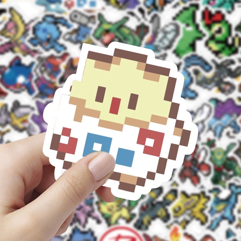 60개 픽셀 포켓몬 스티커 귀여운 포켓 몬스터 방수 데 - Tablet Cute Accessories 리뷰 및 가격