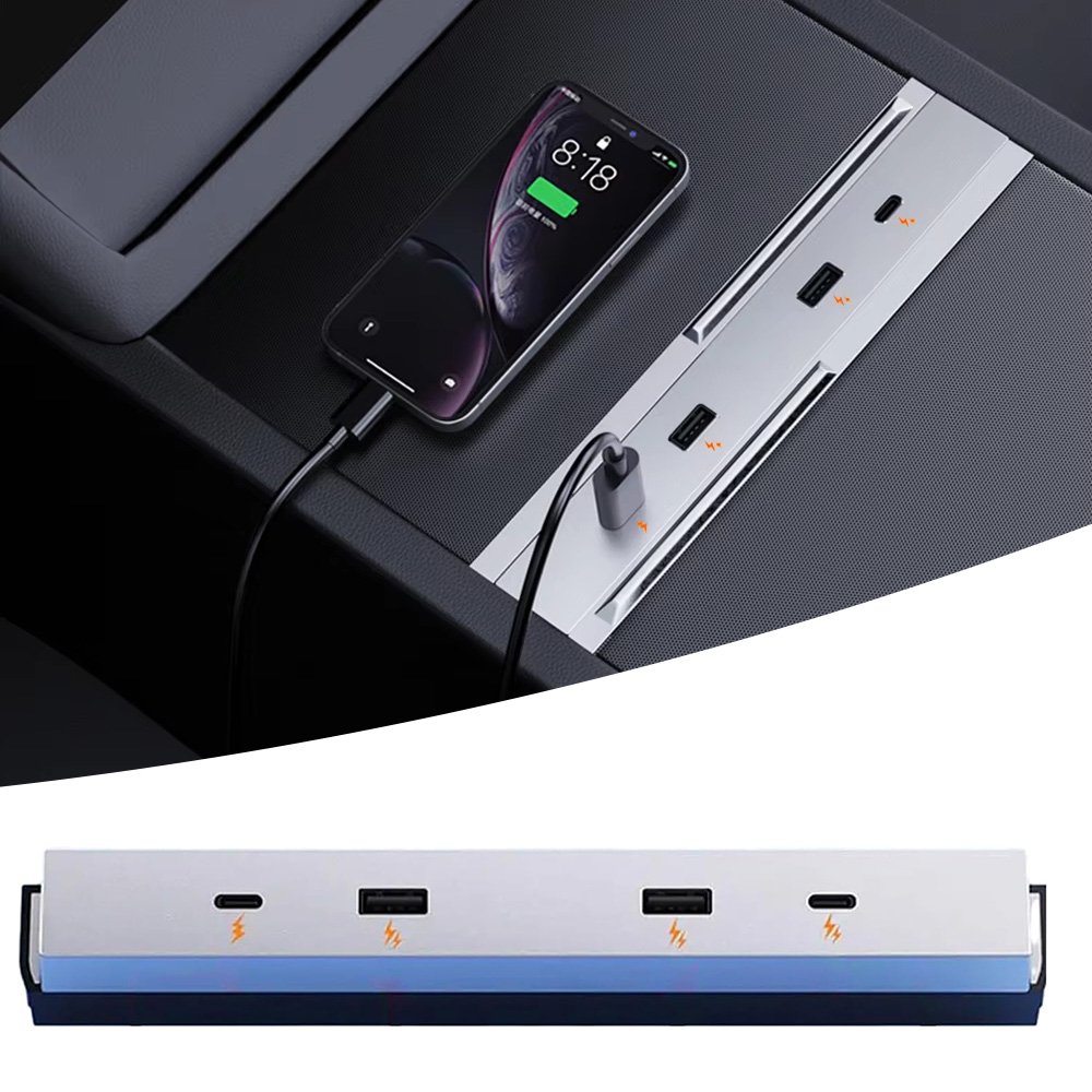 테슬라 모델 YL Y 런치 주니퍼 센터 콘솔용 27W- - Usb Hub Type C 리뷰 및 가격
