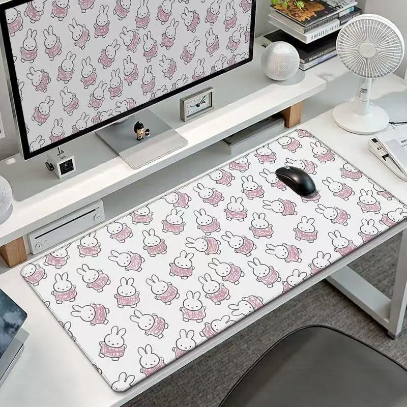 귀여운 미피 토끼 대형 마우스 패드 카와이 토끼 헤드폰 - Tablet Cute Accessories 리뷰 및 가격