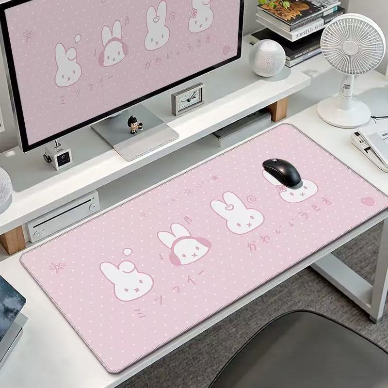 귀여운 미피 토끼 대형 마우스 패드 카와이 토끼 헤드폰 - Tablet Cute Accessories 리뷰 및 가격