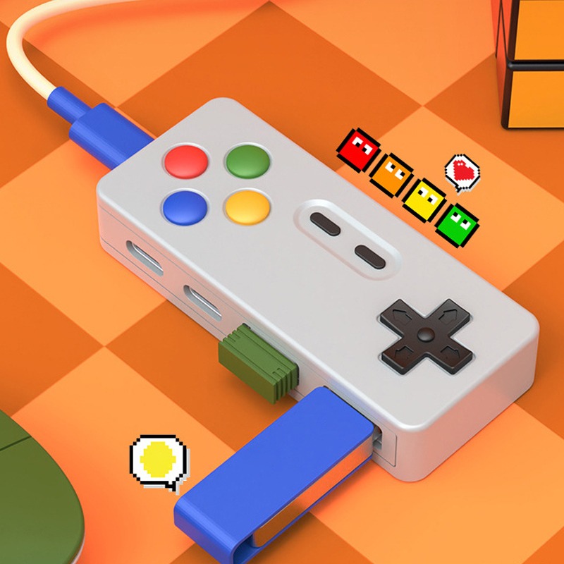 4-in-1 게임패드 모델링 허브, 게임 컨트롤러, 컴 - Usb Hub Type C 리뷰 및 가격