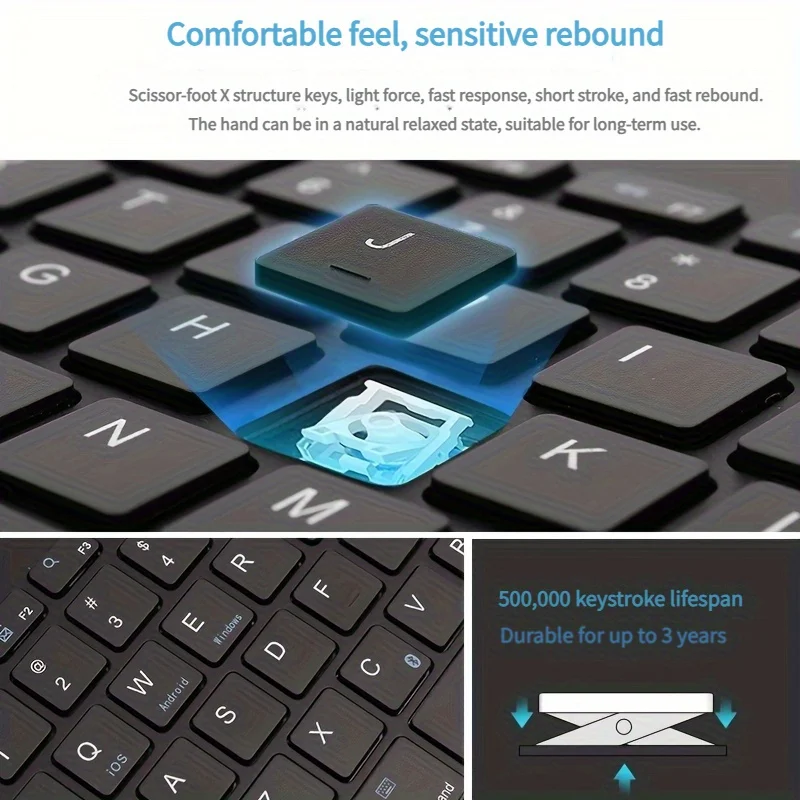 블루투스 무선 키보드 미니 키보드 노트북 태블릿 폰 아 - Android Tablet Gaming Accessories 리뷰 및 가격