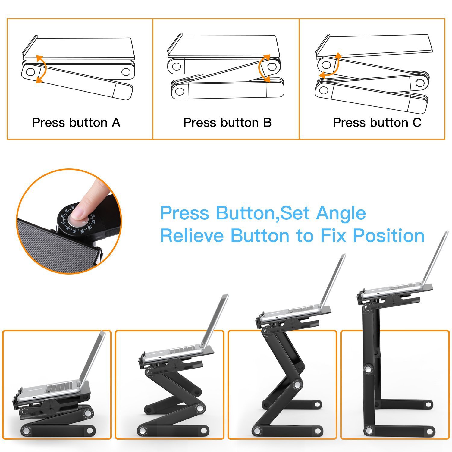 알루미늄 합금 노트북 테이블 접이식 노트북 데스크탑 스 - Tablet Lap Desk 리뷰 및 가격